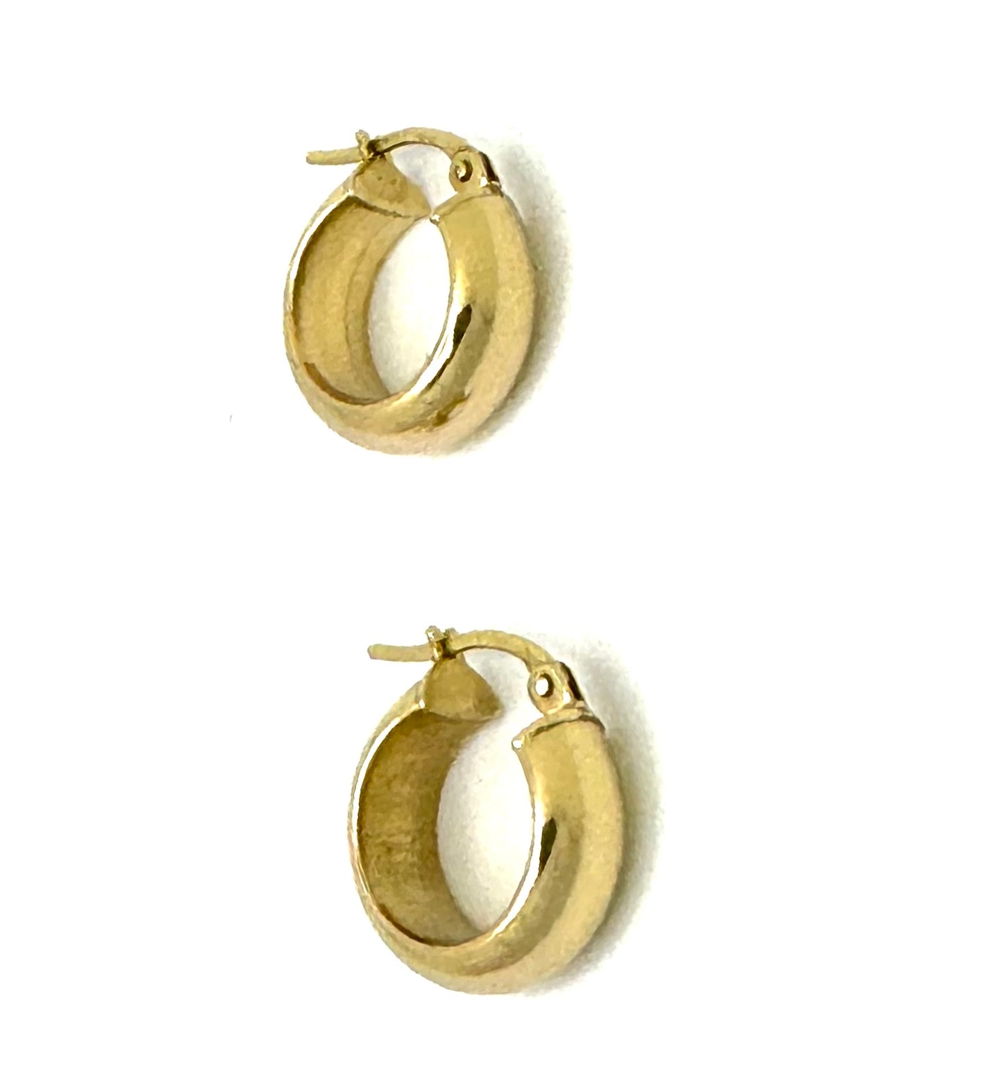 Chunky hoop earrings