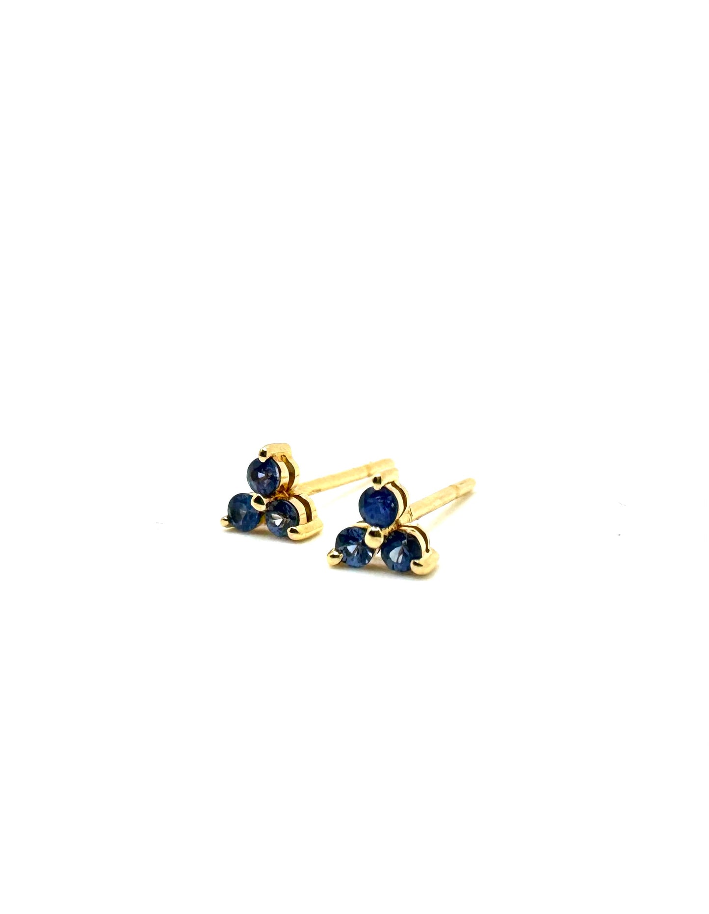 Blue stone trio stud