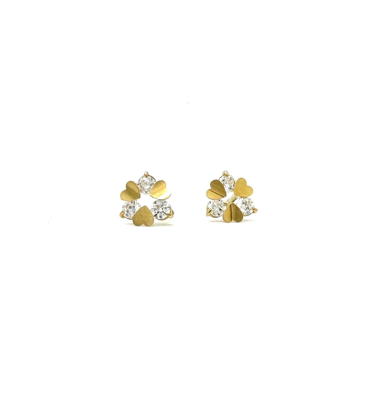 Heart and stone earring wreath