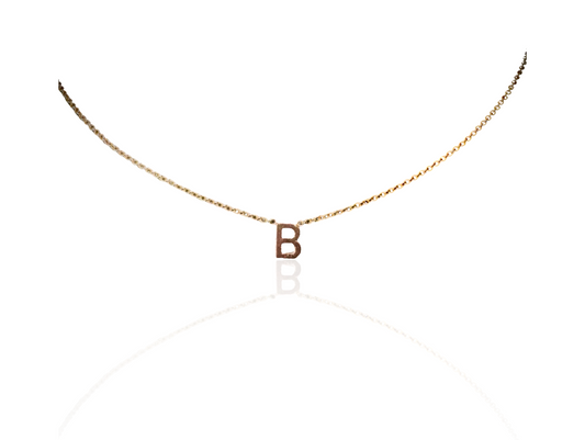 Letter initial necklace