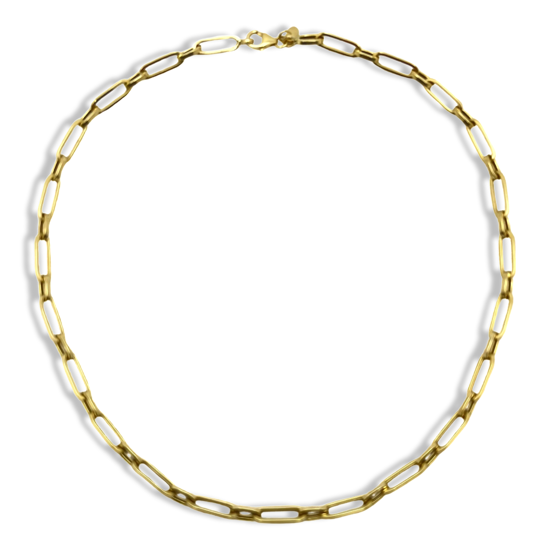 Chunky Paperclip 2 Link Necklace 18”