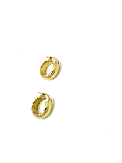 Chunky hoop earrings