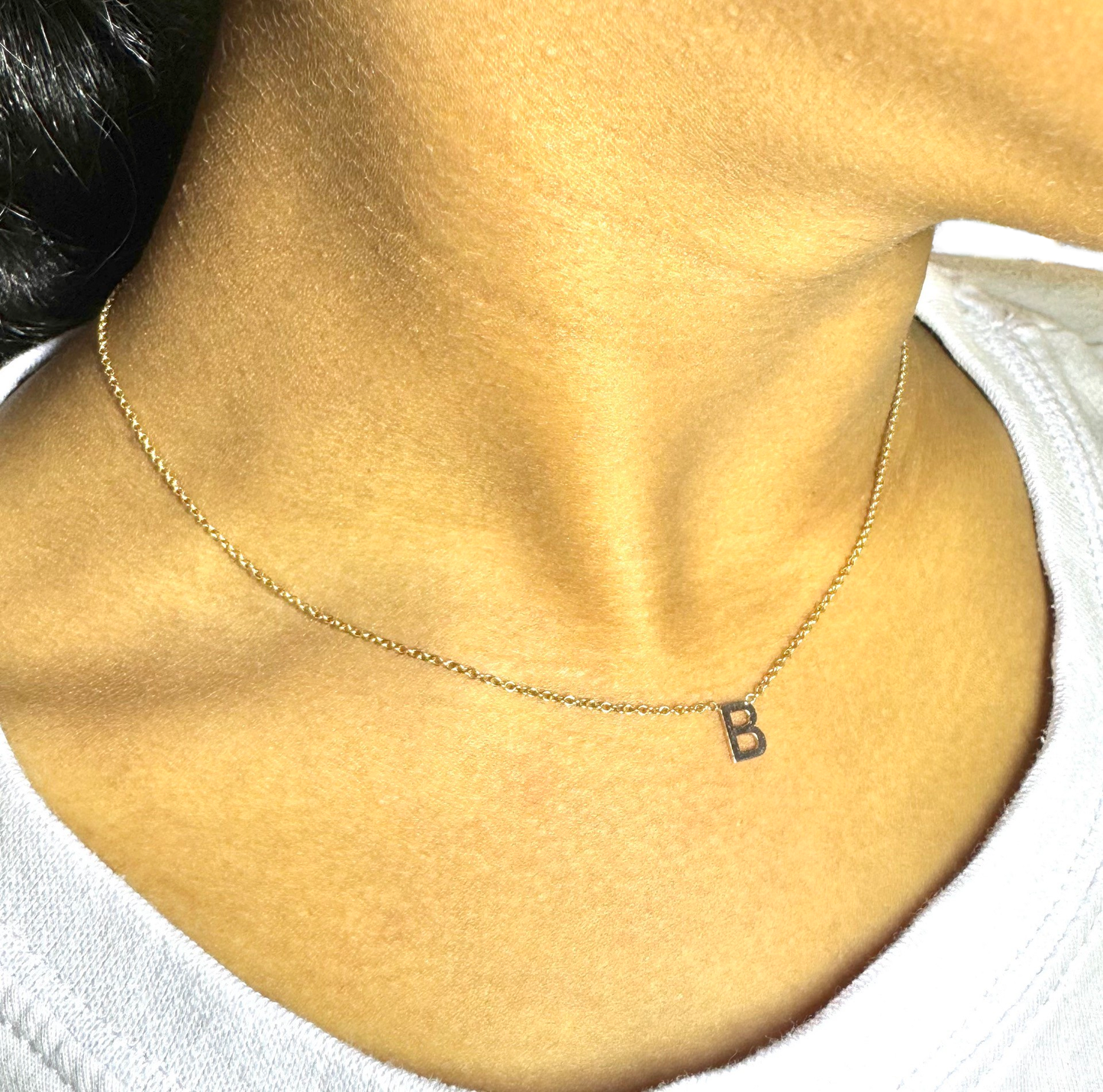 Letter initial necklace