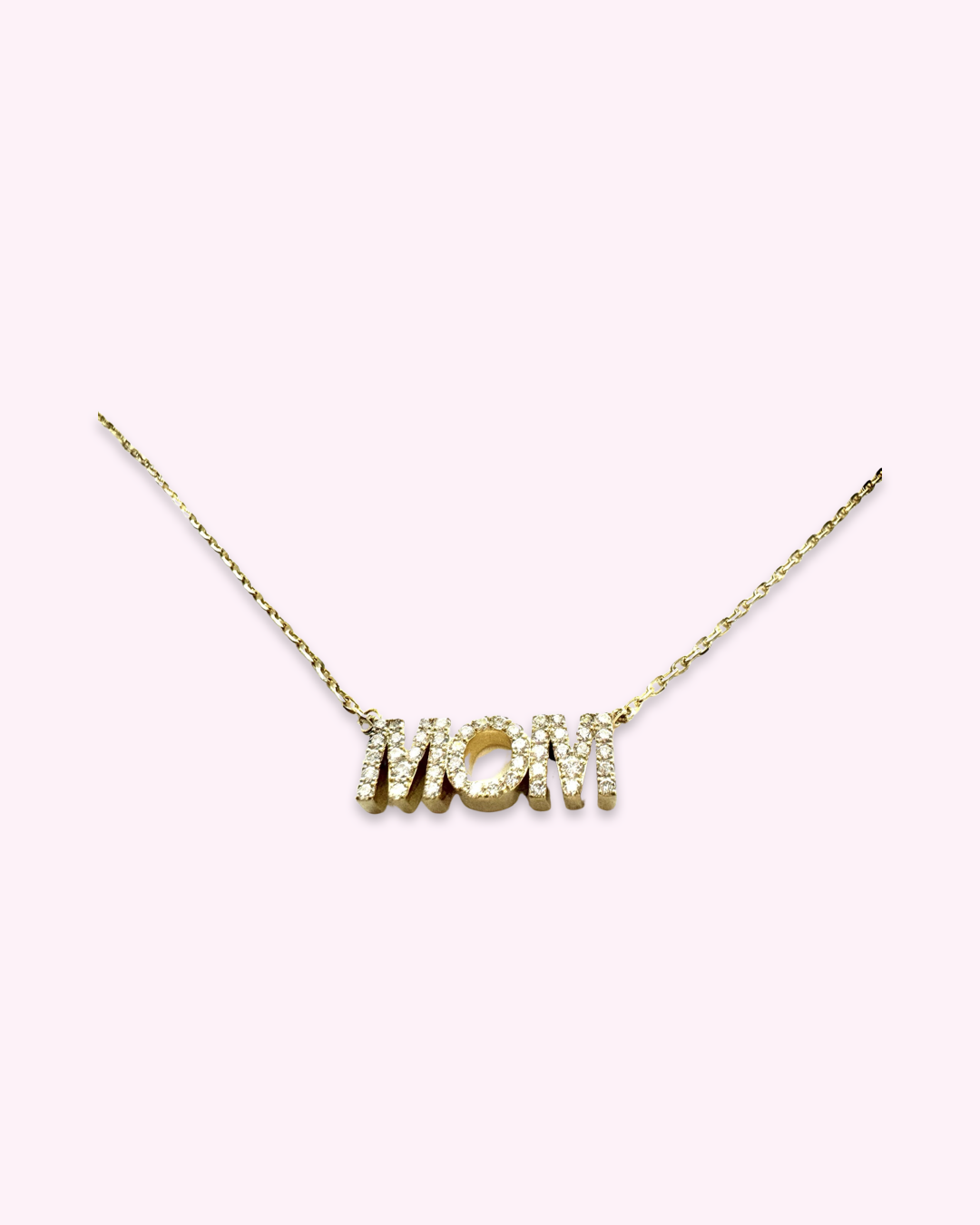 MOM necklace with Diamonds