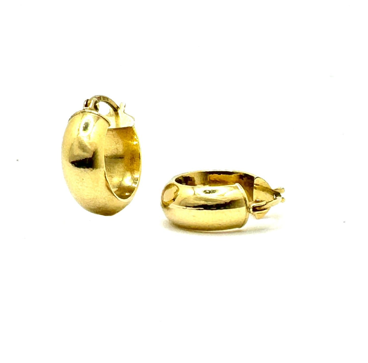 Chunky hoop earrings