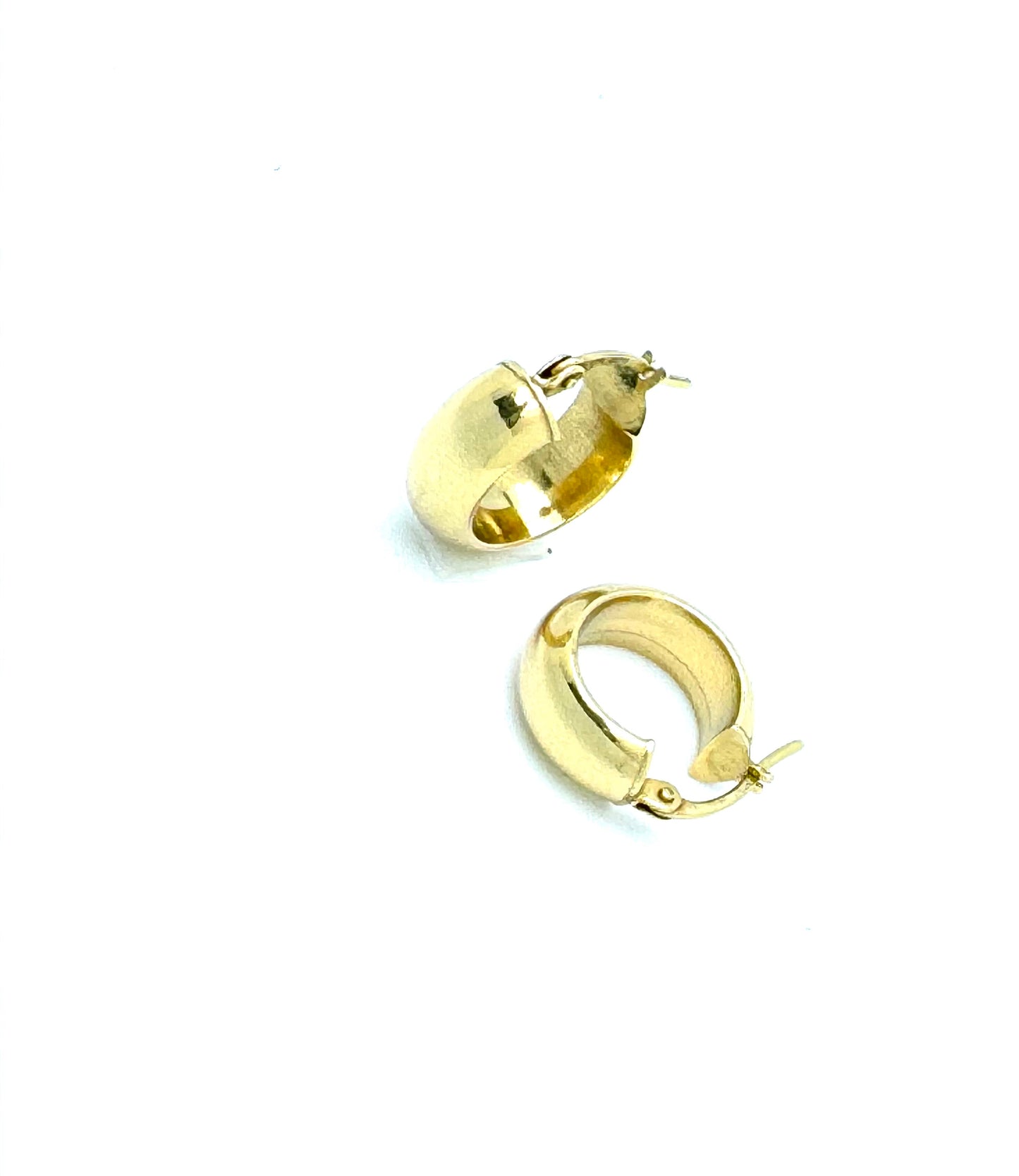 Chunky hoop earrings