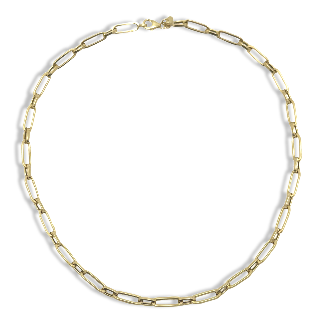 Chunky Paperclip 2 Link Necklace 18”