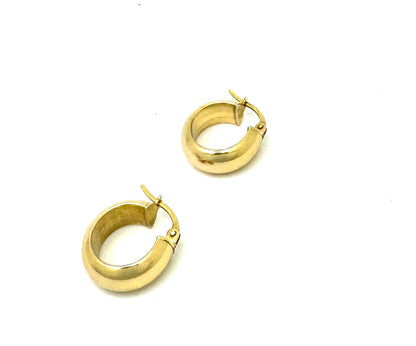Chunky hoop earrings