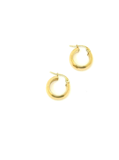 Chunky hoop earrings