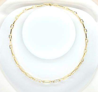 Chunky Paperclip 2 Link Necklace 18”
