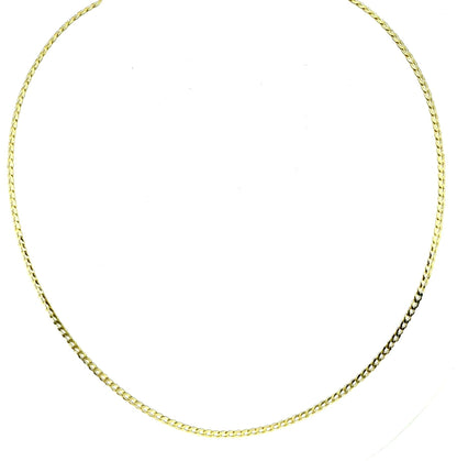 3.7mm Curb Chain 14K Yellow Gold Necklace 20”